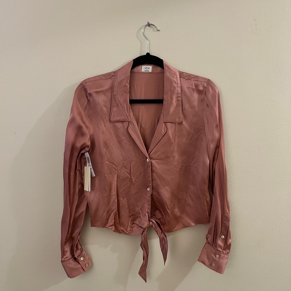 Wilfred Tie-Front Blouse